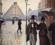 Gustave Caillebotte Paris,The Places de l-Europe on a Rainy Day oil painting reproduction